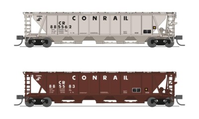Broadway Limited N Conrail H32 Covered Hopper - #7256 (Variety 2-Pack)