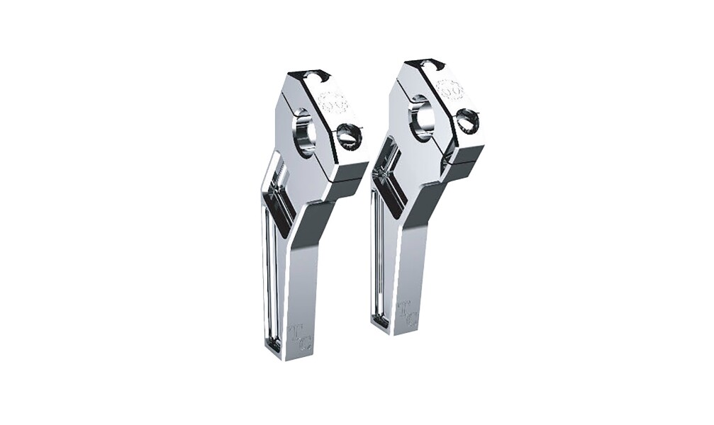 Todds Cycle - TD-R22-06 - 1-1/8in. Pullback Handlebar Riser Kit, 6in ...