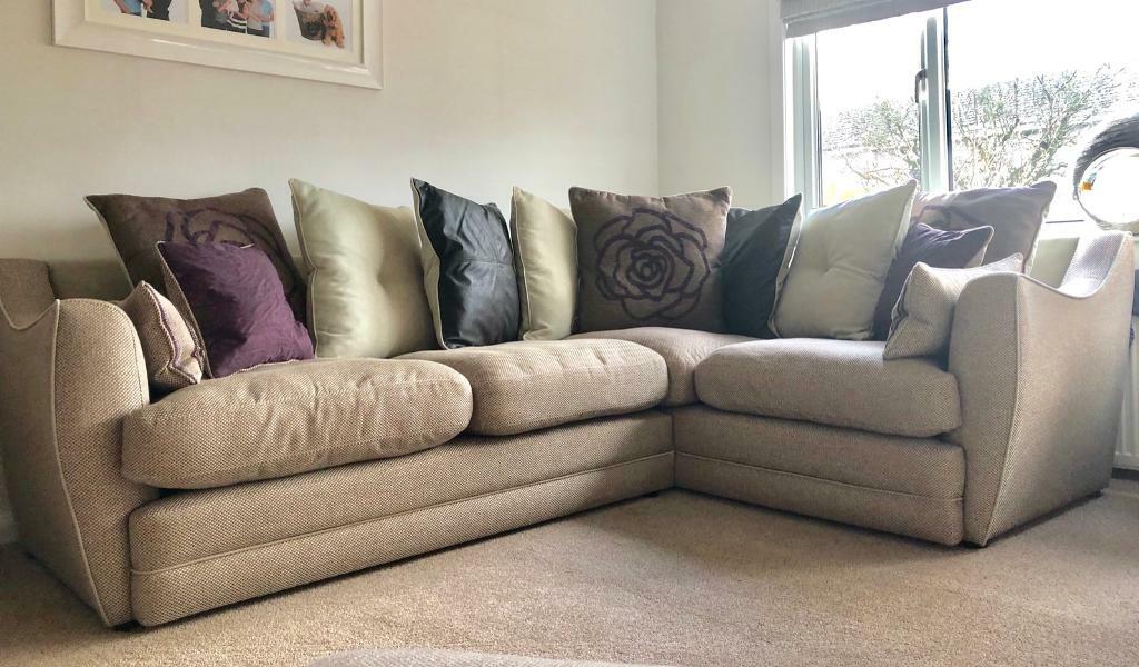 Corner Sofa, Love Chair & Storage Footstool in East Kilbride