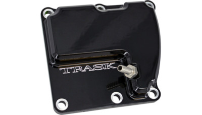Harley M8 Models Trask CheckM8 Vented Transmission Top Cover Black TM-2041BK