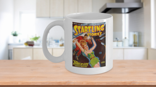 SciFi Pulp Fiction Pinup Startling Stories Coffee Mug