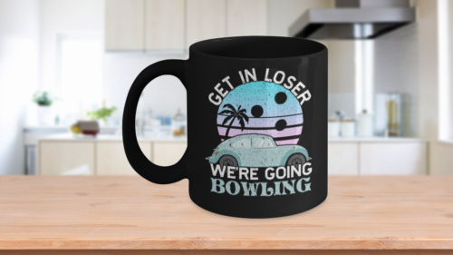 Get in Loser Retro Bowling Club Bowler Game Coffee Mug 