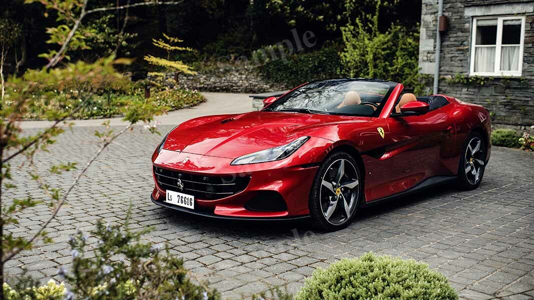 Ferrari - Ferrari フェラーリ　ポルトフィーノM ポスター Ferrari Portofino M Red High Res Wall Decor Print - Poster