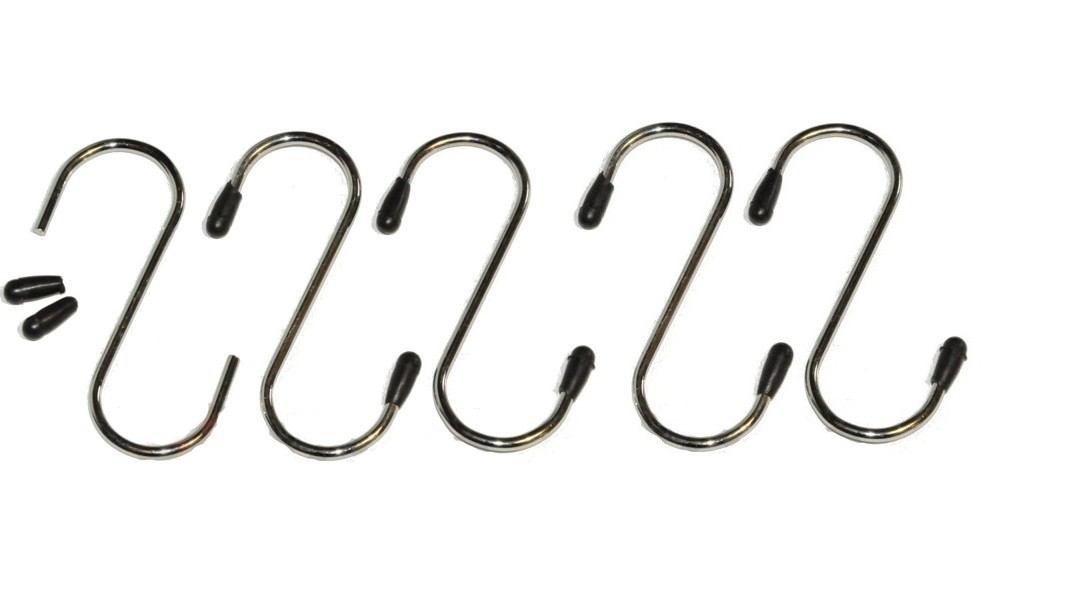 Set 5 Pezzi Ganci A S Appendini Multiuso Acciaio Con Gommino 30x55mm dfh