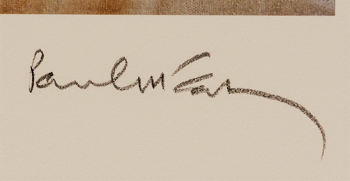 Paul McCartney Beatles Signed Limited Edition “Ancient Connections” Lithograph
