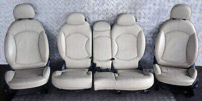 BMW Mini Cooper R60 Countryman Sport Heated Polar Beige Leather Interior Seats
