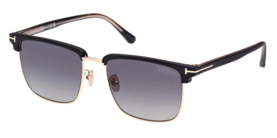 Pre-owned Tom Ford Ft0997-h Hudson-02 Sunglasses Men Square 55mm 100% Authentic In Polarized Gradient Smoke