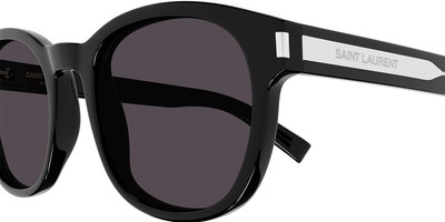 Pre-owned Saint Laurent Sl 620 Sunglasses Unisex Black/crystal 52mm 100% Authentic