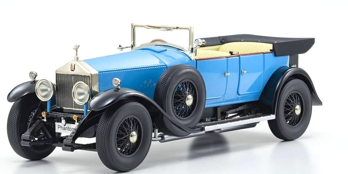 1/18 Rolls-Royce Phantom I Cabriolet 1926 Blue Diecast Model