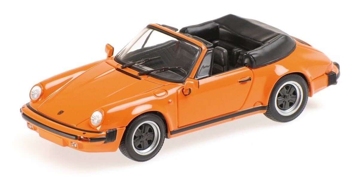 未開封MINICHAMPS Porsche 911 Carrera 1993 Minichamps 1993 Porsche 911 Carrera Cabriolet Orange 1:43