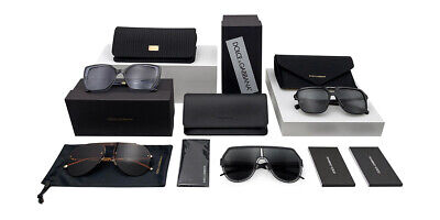Pre-owned Dolce & Gabbana Dg4443 Sunglasses Black Dark Gray 52mm & Authentic