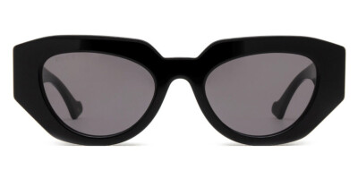 Pre-owned Gucci Gg1421s Sunglasses Women Black 51mm 100% Authentic In Gray