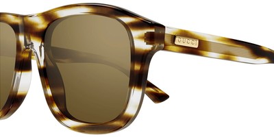 Pre-owned Gucci Gg1316s-003-54 Havana Havana Bronze In Gold