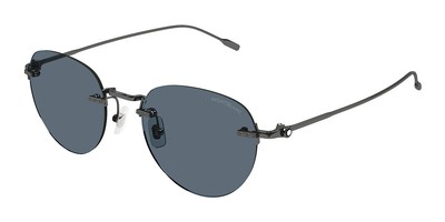 MONTBLANC MONT BLANC MB0239S-003 RUTHENIUM RUTHENIUM GREY SUNGLASSES