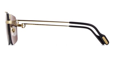 Pre-owned Cartier Ct0426s-001 Gold Gold Grey Sunglasses In Gray
