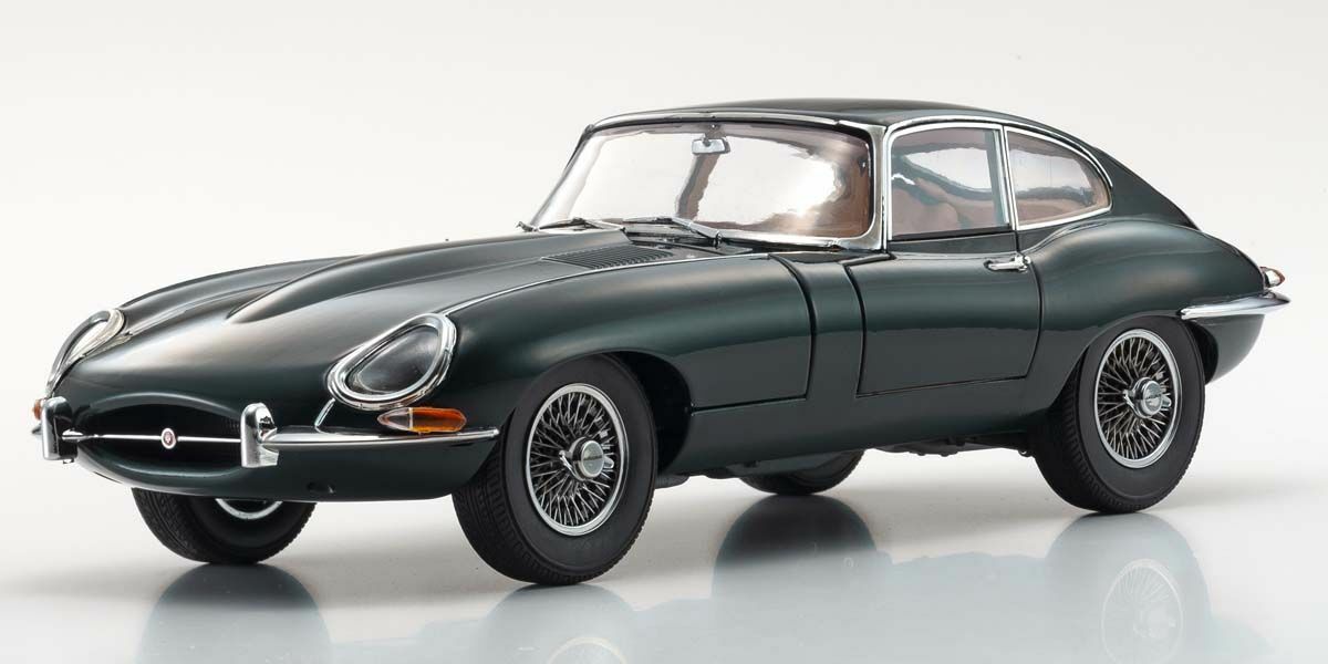 ミニカー 1/18 JAGUAR E-Type KYOSHO 1:18 Jaguar E-Type Green 08954G Miniature Diecast