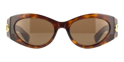Pre-owned Gucci Gg1401s-002-53 Havana Havana Brown