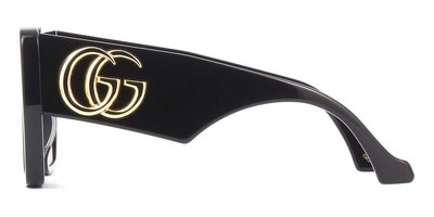 Pre-owned Gucci Gg0956s 003 Sunglasses Black Frame Grey Lenses 54mm In Gray