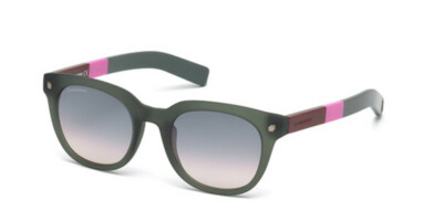 DSQUARED2 Hall DQ0208 20B Matte Green Plastic Sunglasses Frame 52-21-145 DQ 0208