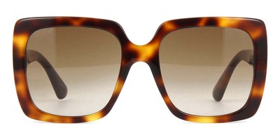 Pre-owned Gucci Gg0418s 003 Sunglasses Havana Frame Brown Gradient Lenses 54mm