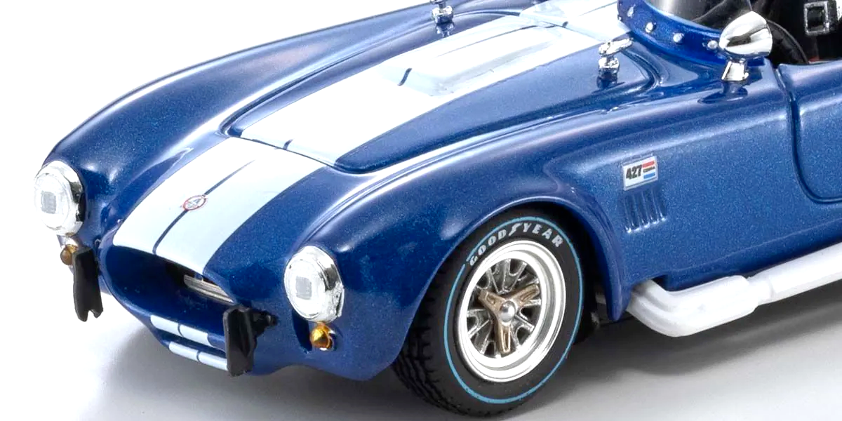 Kyosho 1:43 1966 Shelby Cobra 427 SC Racing, Silver