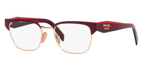 Prada Womens PR-65YV-16A1O1 Fashion 53mm Red/Rose Gold Opticals