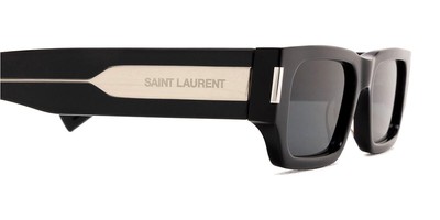 Pre-owned Saint Laurent Sl 660 Sunglasses Unisex Black/crystal 54mm 100% Authentic
