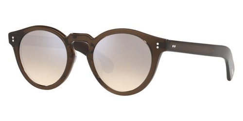Pre-owned Oliver Peoples Ov5450su 162532 Martineaux Sunglasses Espresso Moondust Gradient In Clear, Ready For Your Rx
