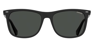 Polaroid 2109/S Sunglasses Men Black Rectangle 55mm New 100% Authentic