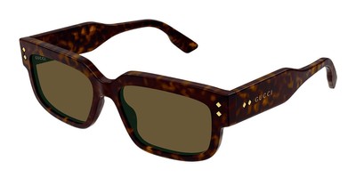 Pre-owned Gucci Gg1218s-002 Havana Havana Green/ Sunglasses