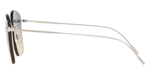 Pre-owned Oliver Peoples Marlien Women's Gold-tone Rimless Sunglasses Ov1265s 503679 Italy In Blue