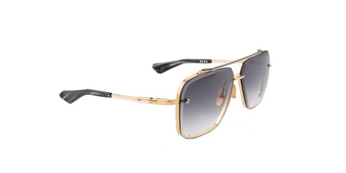 Pre-owned Dita Mach Six Dts 121-01 Yellow Gold Titanium Gray Gradient Authentic Sunglasses
