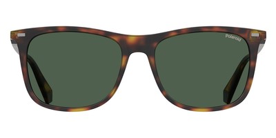 Polaroid 2109/S Sunglasses Men Dark Havana Rectangle 55mm New & Authentic