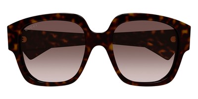 Pre-owned Gucci Gg1372s-002-56 Havana Havana Brown