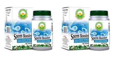 2 x Basic Ayurveda Sperm Booster Tablet (40tab) 100% Herbal Ayurvedic