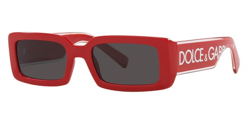 Женские солнцезащитные очки Dolce & Gabbana красного цвета 53 мм DG6187-309687-53