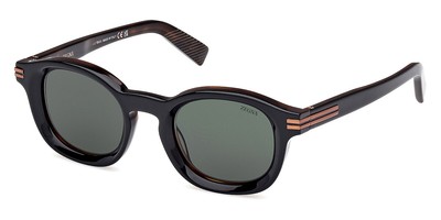 Pre-owned Ermenegildo Zegna Ez0229 Sunglasses Unisex Black 47mm 100% Authentic In Monocolor