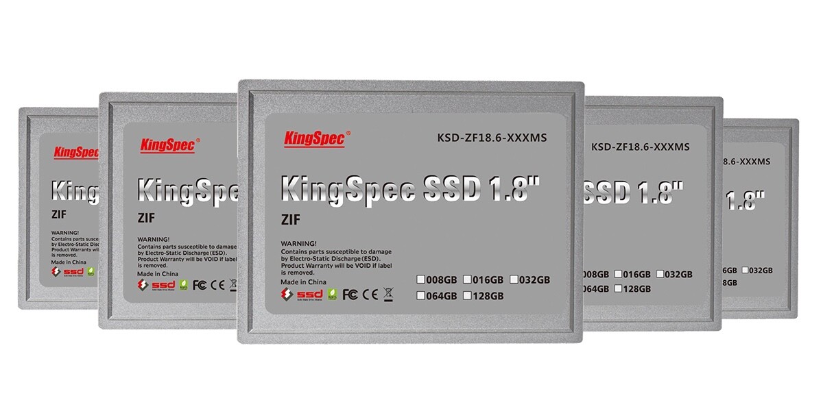 New! LOT of 5 KingSpec KSD-ZF18.6-064MS 64GB 1.8