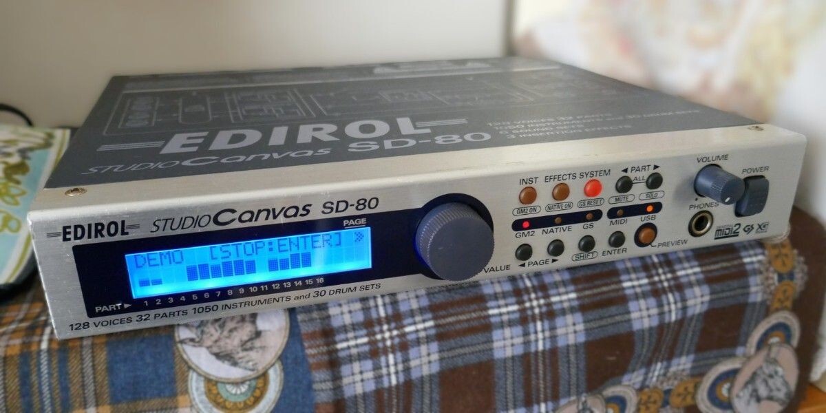 Rare Roland EDIROL SD-80 Studio Canvas Pro MIDI Sound Module
