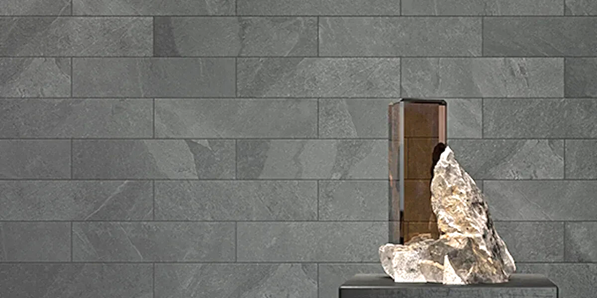 2.4m2 - Amazon Slate - Pencil Grey - 7.5cm x 30cm - Italian Porcelain