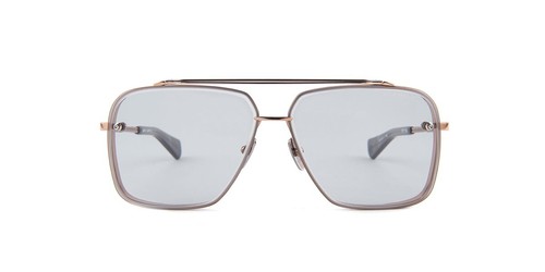Pre-owned Dita Mach Six Dts 121-02 Rose Gold Titanium Light Gray Lens Men Sunglasses