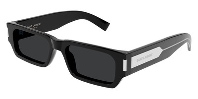 Pre-owned Saint Laurent Sl 660 Sunglasses Unisex Black/crystal 54mm 100% Authentic