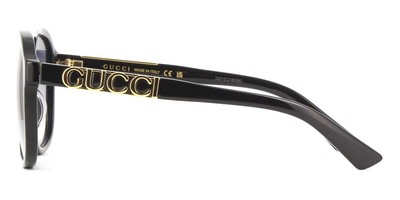 Pre-owned Gucci Gg1188s 002 Sunglasses Black Frame Grey Gradient Lenses 58mm In Gray