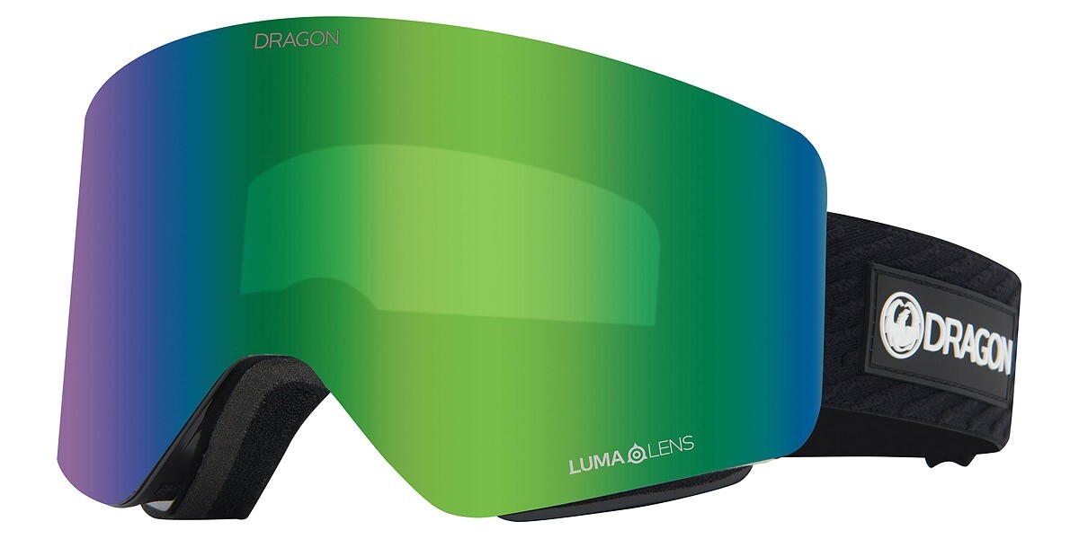 新品未使用)23-24 DRAGON R1 PREMIUMBLACK/GREEN Dragon Unisex R1 OTG Snow Sport Goggle Icon Lumalens Green