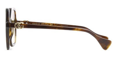 Pre-owned Gucci Gg1072s 002 Sunglasses Havana Frame Brown Gradient Lenses 56mm