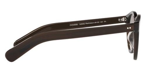 Pre-owned Oliver Peoples Ov5450su 162532 Martineaux Sunglasses Espresso Moondust Gradient In Clear, Ready For Your Rx