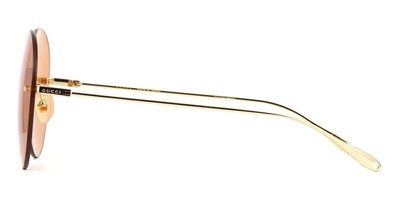 Pre-owned Gucci Gg1149s-007-60 Gold Gold Orange