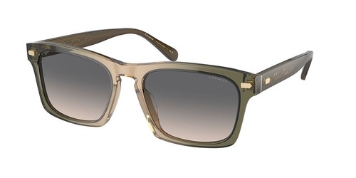 Солнцезащитные очки Coach Mens 57mm Olive Tan с градиентом HC8397U-5797G9-57