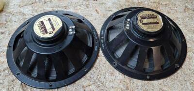 LOT OF 2 VINTAGE JENSEN C10-S 1967 MATCHING DATE CODE 16 OHM