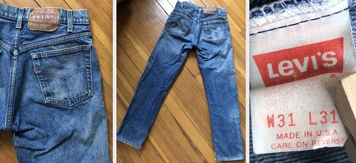 リーバイス　Levi's　505 赤文字　USA W38 濃紺　ビッグサイズ 希少 80's USA製 Levi's 505 W33 赤文字 INDIGO - メルカリ